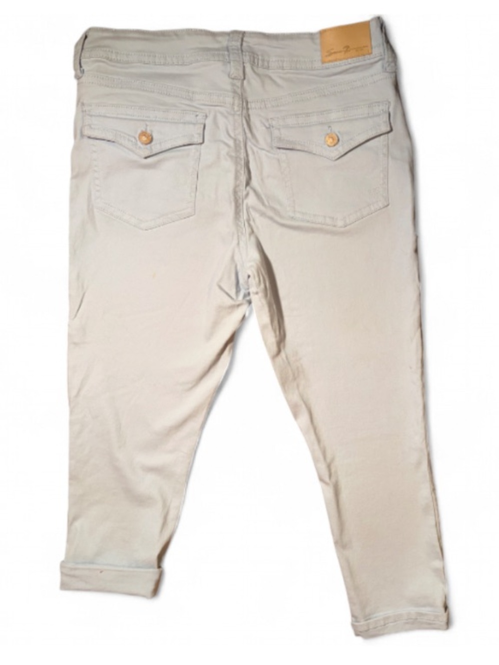 Seven7 Light Blue Cropped Ankle Jeans Size 14 Stretch Capri - Picture 2 of 7